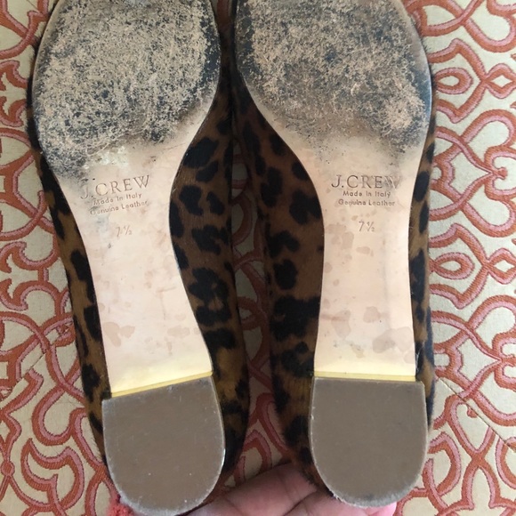 J. Crew Janey Leopard Calf Hair Flats - Picture 10 of 16
